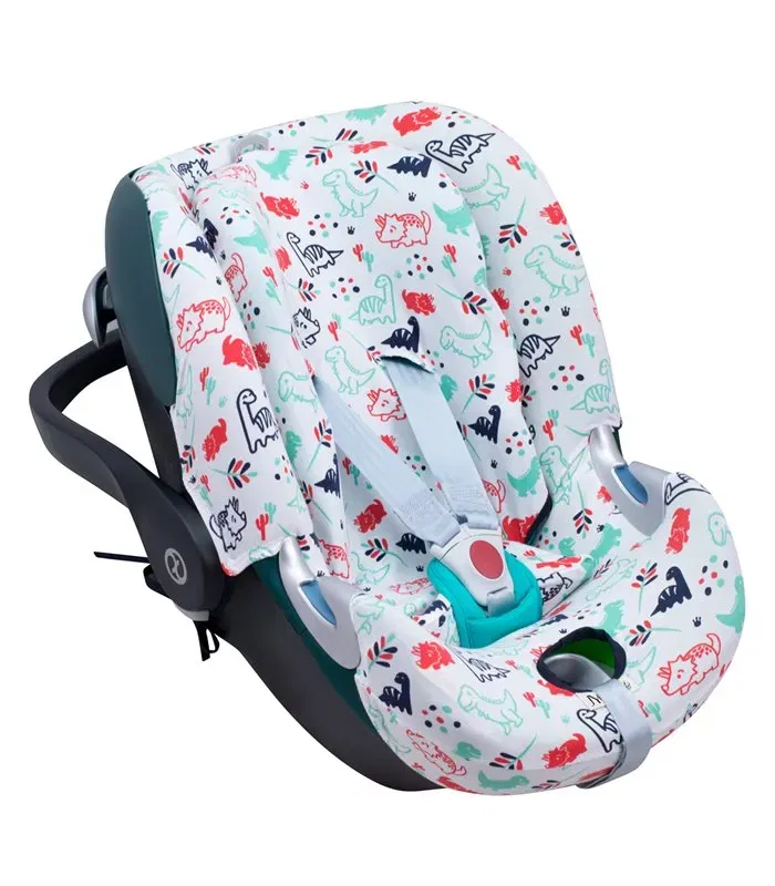 Cybex Aton Q - Vista frontal Dino Party