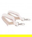 Ganchos para bolso carro bebe - Vista lateral Beige