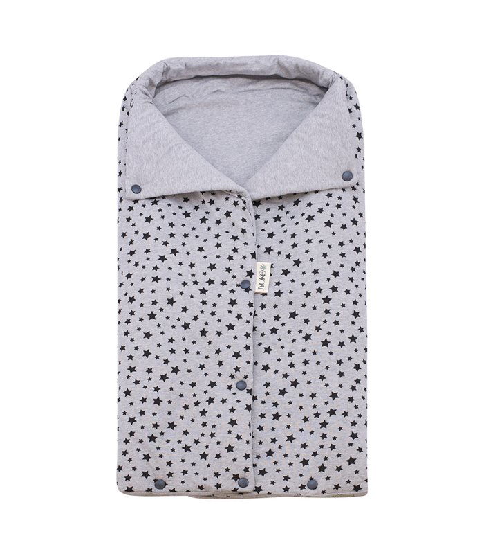 Saco capazo bebe - Vista frontal Black Star Saco capazo bebe - Vista frontal Black Star
