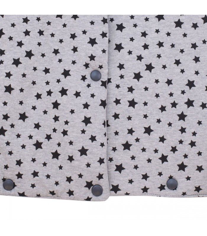 Saco capazo bebe - Detalle botón Black Star Saco capazo bebe - Detalle botón Black Star
