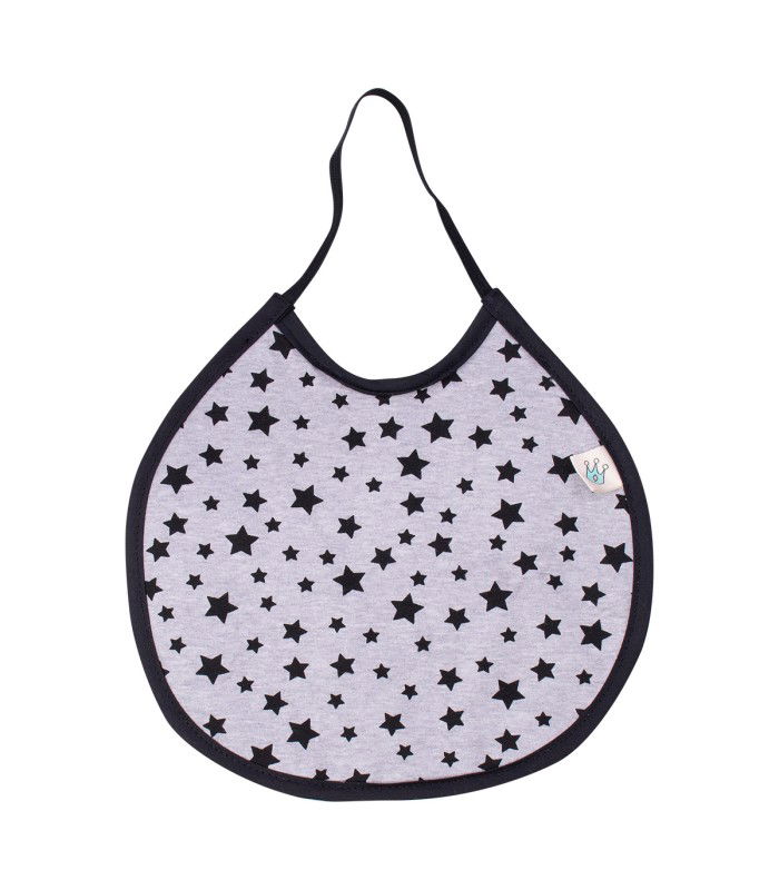 Babero guarderia algodón impermeabilizado - Estampado Black Star Babero guarderia algodón impermeabilizado - Estampado Black Star