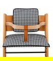 Conjunto de 3 almofadas evolutivas para cadeira alta Stokke Tripp Trapp - Front View Vichy