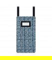 Borsa Portacellulare Imbottita Etnica Blu - 2