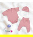 Rose Quartz First Wear Set avec attache-sucette - 2
