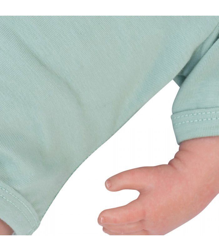 Body de primera puesta para bebé Pastel Green Manga Corta - Detalle Brazo Body de primera puesta para bebé Pastel Green Manga Corta - Detalle Brazo