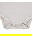 Body of first laying for baby Cream Short Sleeve - Detail Buttons