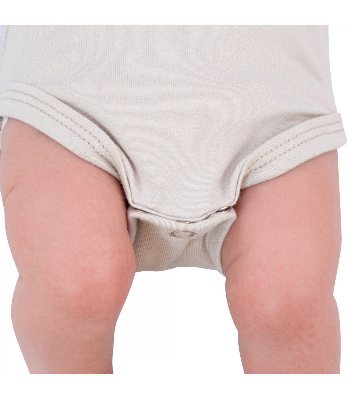 Body of first laying for baby Cream Short Sleeve - Detail Legs