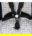 Tapete para cadeira Bugaboo Butterfly Picnic Vichy - Detalhe dos arneses
