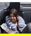 Almohada de viaje - Vista de uso con modelo Sailor Stripes