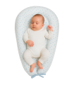 Babynest Musselin Blue Skulls - 2