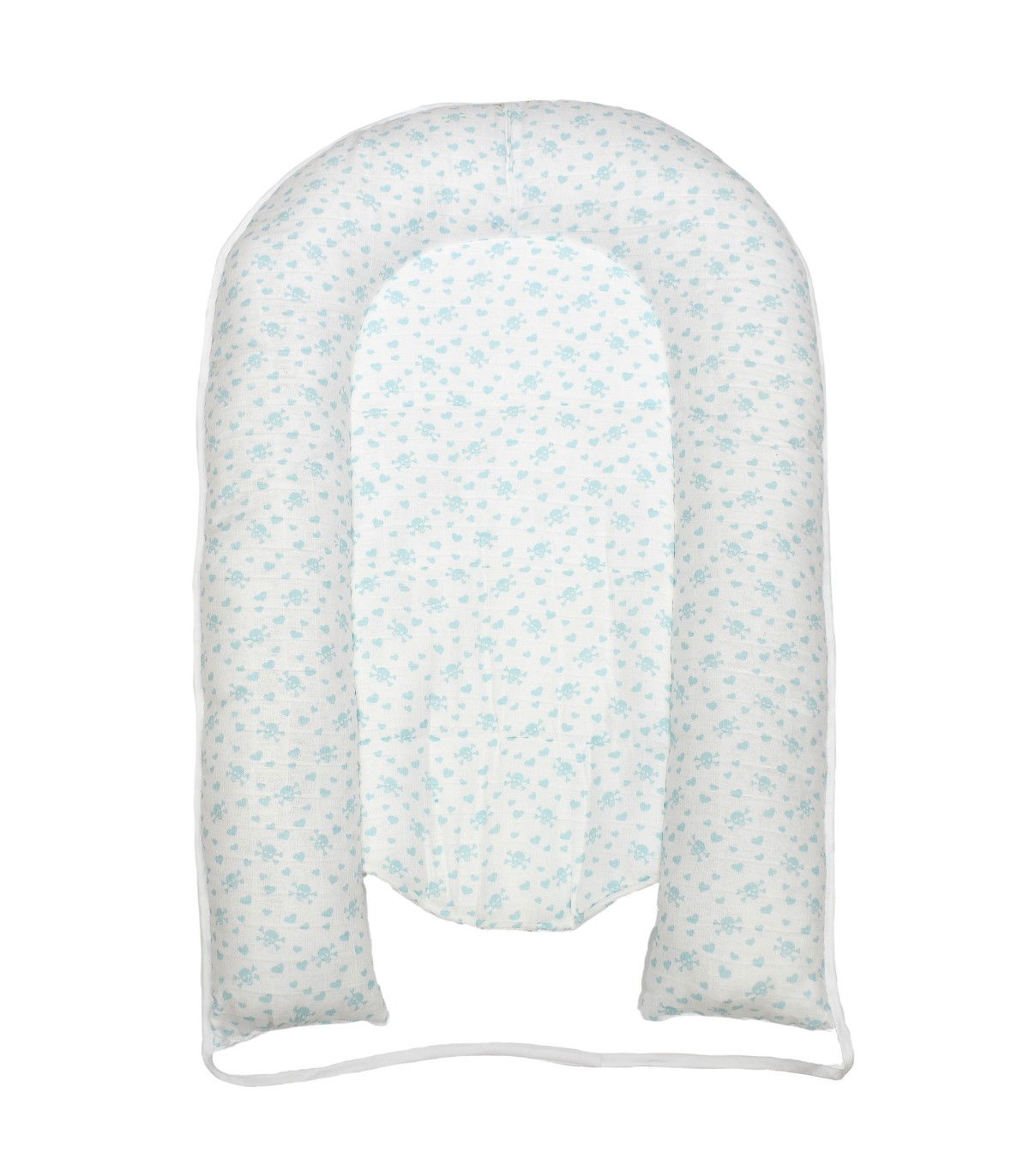 Baby Nest Muslin Blue Skulls - 3