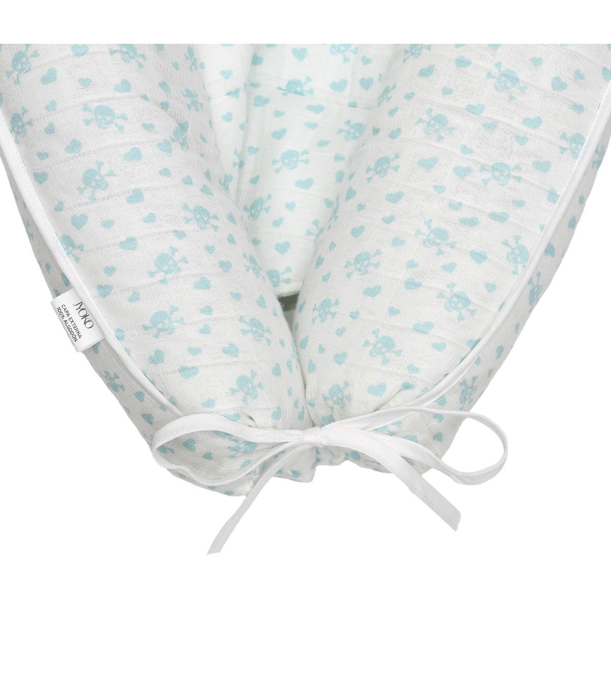 Baby Nest Muslin Blue Skulls - 4